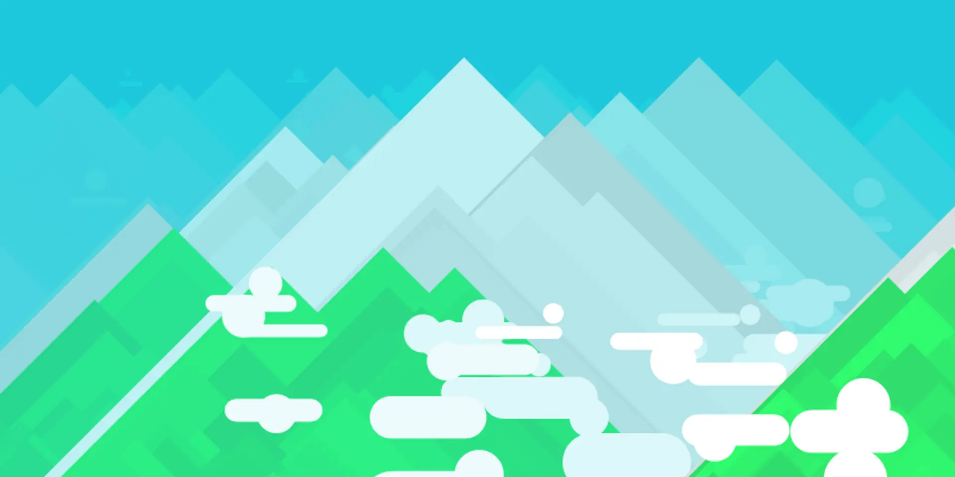 Generative Art Mountains